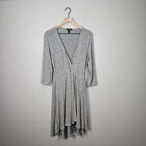 Torrid Gray Wrap Dress Sleeve Women 0